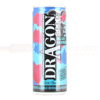 Dragon Soop Blue Raspberry Vodka Energy Drink 1x 250ml