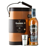 Glenfiddich 15 Year Discovery Edition Whisky 70cl Traveller Pack & 2 Metal Tumblers Gift Pack