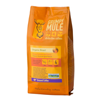 Grumpy Mule Brazil Nossa - Organic Single Estate Cafetiere Ground Coffee - 227g Bag