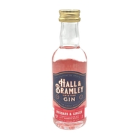 Hall & Bramley Rhubarb & Ginger Gin 5cl Miniature