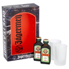Jagermeister Liqueur 2x Miniature & Shot Glass Gift Set