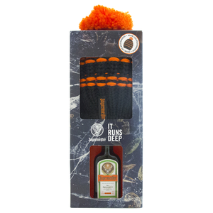 Jagermeister Ski Hat Set Liqueur 4cl Miniature & Ski Hat Gift Pack