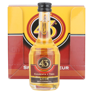 Licor 43 Cuarenta y Tres Liqueur 12x 5cl Miniature Pack
