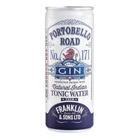 Portobello Road Gin & Franklin Natural Indian Tonic Premix 250ml