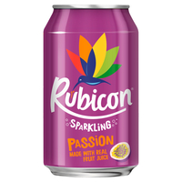 Rubicon Sparkling Passion Soft Drink 24x 330ml