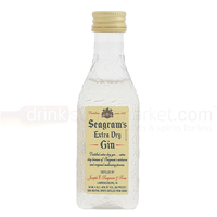 Seagrams Extra Dry - American Dry Gin - 5cl Miniature - 40% ABV