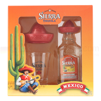 Sierra Silver Blanco Tequila 4cl Slammer Pack with Shot Glass