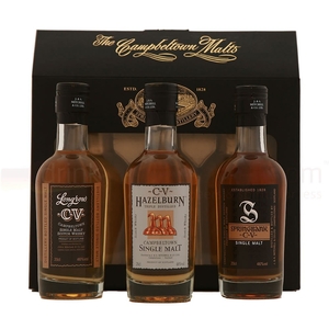 The Campbeltown CV Malts - Springbank,  Hazelburn,  Longrow - 3 x 20cl