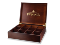 Deluxe Wooden Tea Box - 12 Compartment Empty