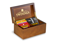 Deluxe Wooden Tea Box - 2 Compartment Filled