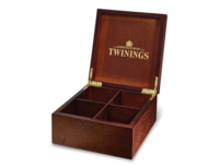 Deluxe Wooden Tea Box - 4 Compartment Empty