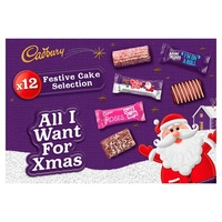 Cadbury All I Want For Christmas Cake Variety 12 Pack