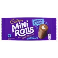 Cadbury Mini Chocolate Rolls 5 Pack