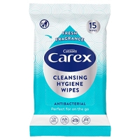 Carex Cleansing Hygene Wipes 15 Pack