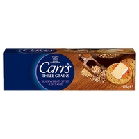 Carrs Three Grain Crackers Buckwheat Spelt & Sesame
