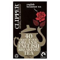 Clipper Fairtrade Organic English Breakfast Tea Bags 40 Pack