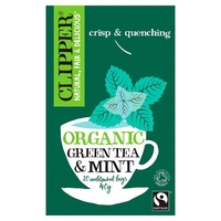 Clipper Organic Green Tea and Mint 20 Tea Bags