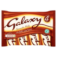 Galaxy Chocolate Bar 4 Pack