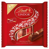 Lindt Lindor Milk Chocolate Bars 4 Pack