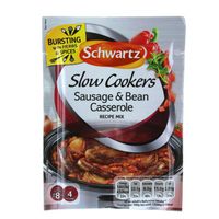 Schwartz Slow Cookers Sausage & Bean Casserole