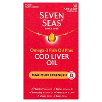 Seven Seas Cod Liver Oil Max Strength 30 Capsules