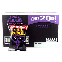 Space Raiders Saucy BBQ Flavour Cosmic Corn Snacks 36 x 20g