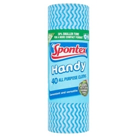 Spontex 40 All Purpose Cloths On A Roll