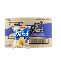 Walkers Baked Cheese & Onion Snacks - 32 x 37.5g