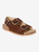 Anatomic Leather Sandals for Boys blue dark solid