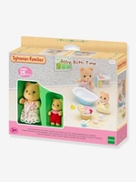 Baby Bear Bath Time - SYLVANIAN FAMILIES brown light solid with design