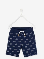 Bermuda Shorts in Printed Fleece,  for Boys green medium all over printed