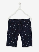 Bermuda Shorts with Printed Surfers,  for Boys blue dark all over printed