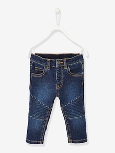 Biker-Style Jeans for Baby Boys blue dark solid