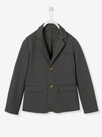Blazer Lined with Rock Motifs,  for Boys grey dark solid with design