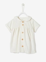 Blouse for Baby Girls white light solid