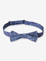 Bow-Tie with Jungle Motif for Boys blue dark all over printed