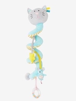 Cat Activity Spiral,  for Babies blue light solid with design