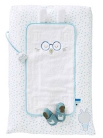 Changing Mat,  Bunny blue light all over printed