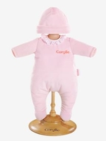 Corolle Pyjamas pink medium solid with desig