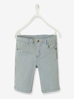 Denim Bermuda Shorts,  Striped,  for Boys blue medium striped