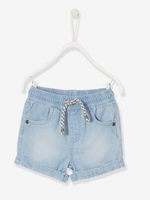 Denim Shorts with Elasticated Waistband,  for Baby Boys blue light wasched