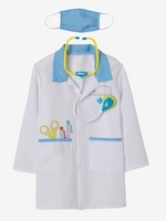 Doctor Costume white bright solid with design