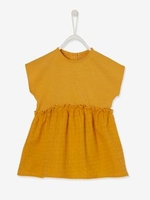 Dress with Broderie Anglaise,  for Babies pink light solid
