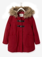 Duffle-Type Coat with Hood,  for Girls blue dark solid