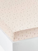 Fitted Sheet for Babies,  REVERIE pink light all over printed