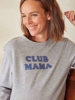 Fleece Sweatshirt with Message,  Maternity & Nursing Special grey