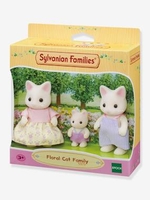 Floral Cat Family,  by SYLVANIAN FAMILIES white light solid with design