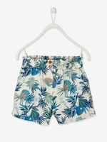 Fluid Shorts with Exotic Print,  for Girls green medium all over printed