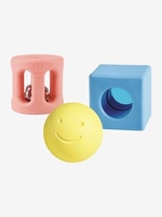 Geometric Rattle,  by HAPE blue medium two color/multicol