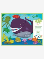 Hello Animals,  by DJECO beige medium solid with decor